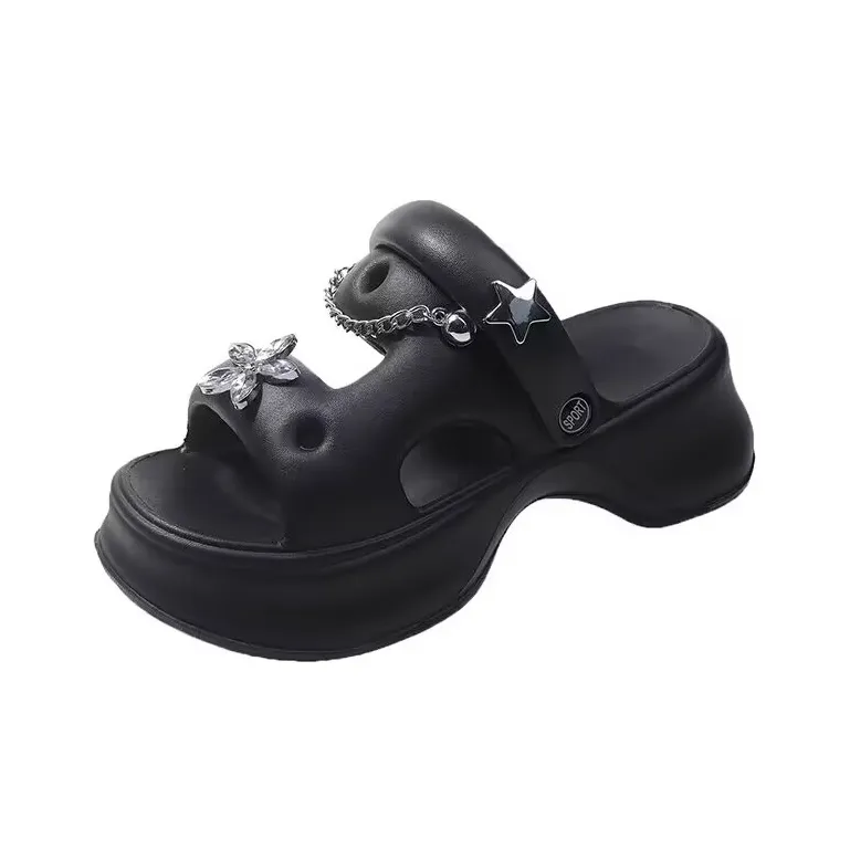 TZLDN Beach Sandals Women's Black