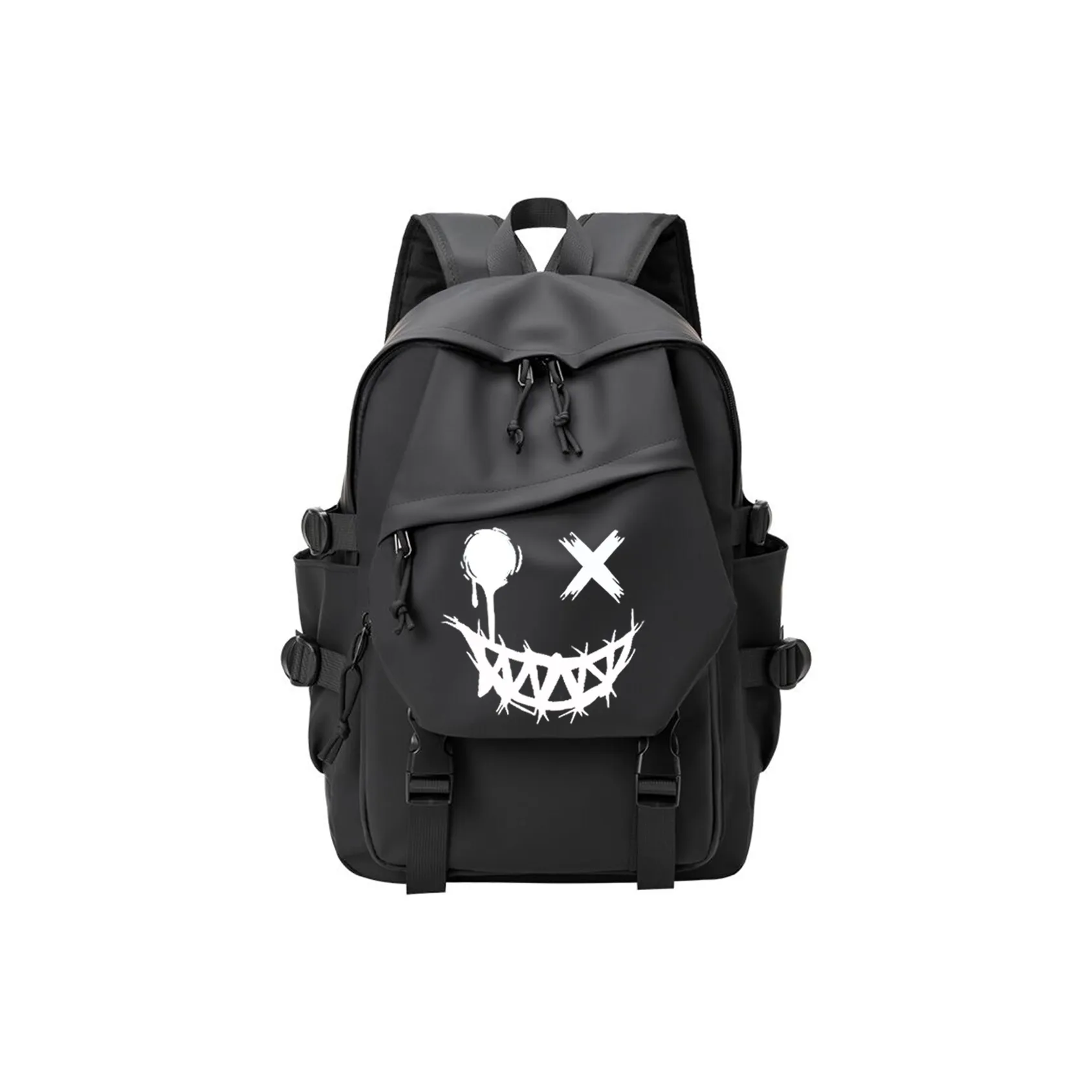 NIGEER Synthetic Leather Backpack Regular Men's Black