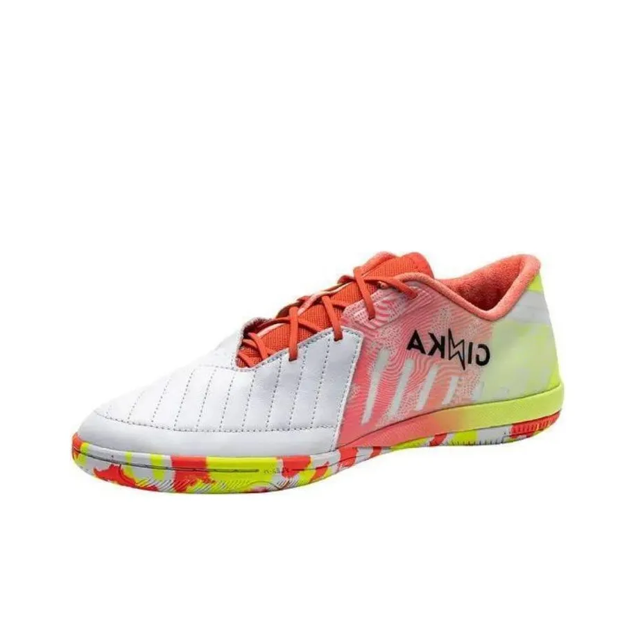 DECATHLON Kipsta Ginka 900 IC/IN Cushioning Anti Slip And Wear Resistant Soccer Shoes Men's White Pink