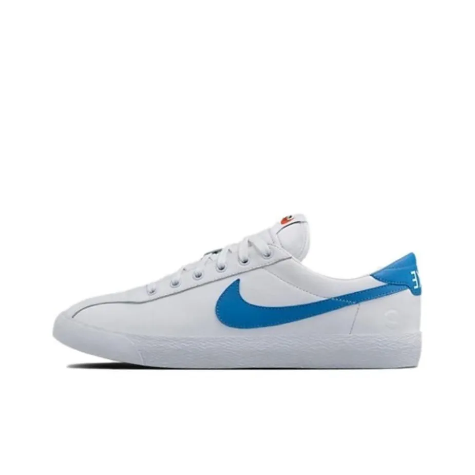 Fragment Design x Nike Zoom Lauderdale Slip-Resistant Shock Absorbers Low Top Скейтборд Кроссовки Мужские Белый Синий