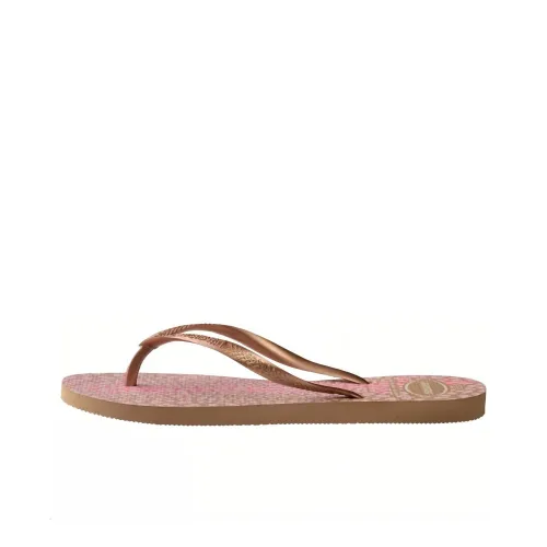 Havaianas Slim Animals Шлепанцы Розово-золотой Женские