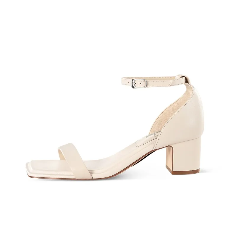 7or9 Белый персик Пудинговый One Ремень Сандалии 5cm Женские