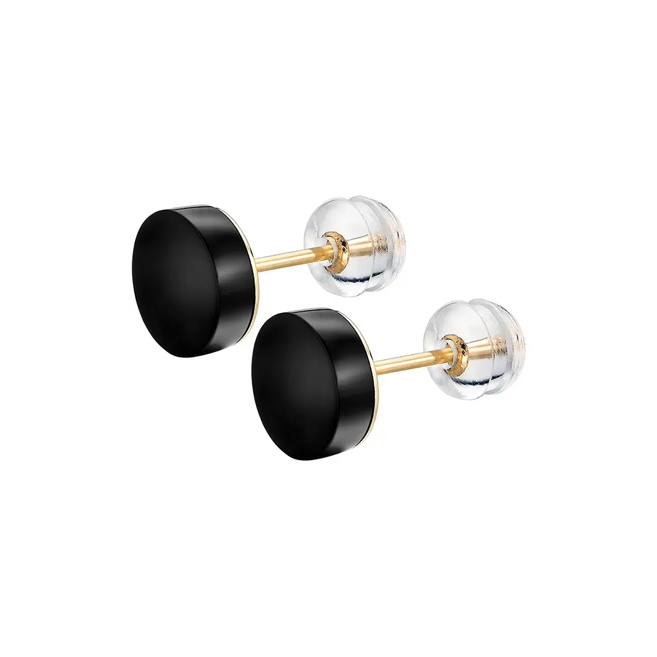 MYSH Agate & Chalcedony Stud Earrings Men's