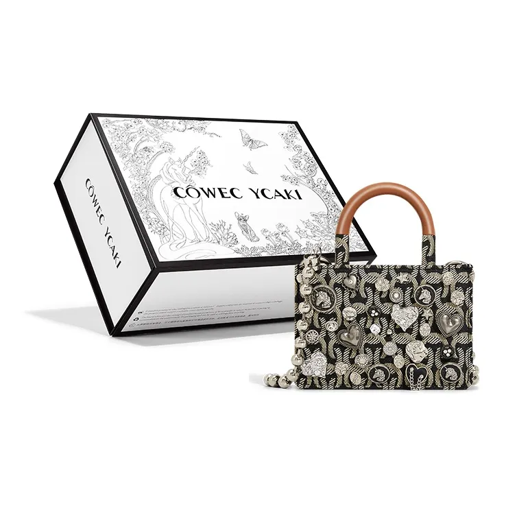 COWEC YCAKI Ткань Мода Универсальная Сумка через плечо Сумка Мини Женская Черная