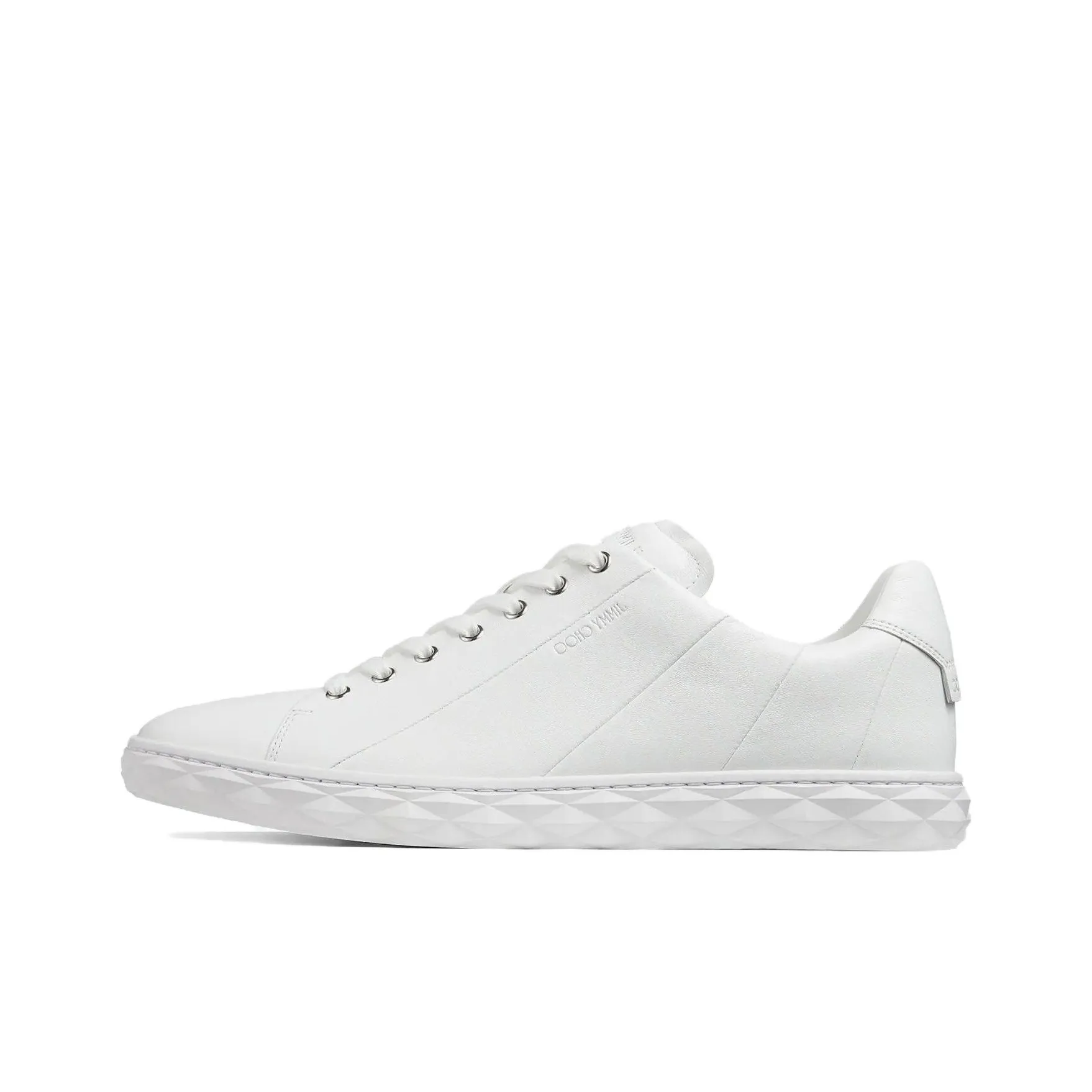 Jimmy Choo Diamond Low Top Skateboard Shoes Men's White