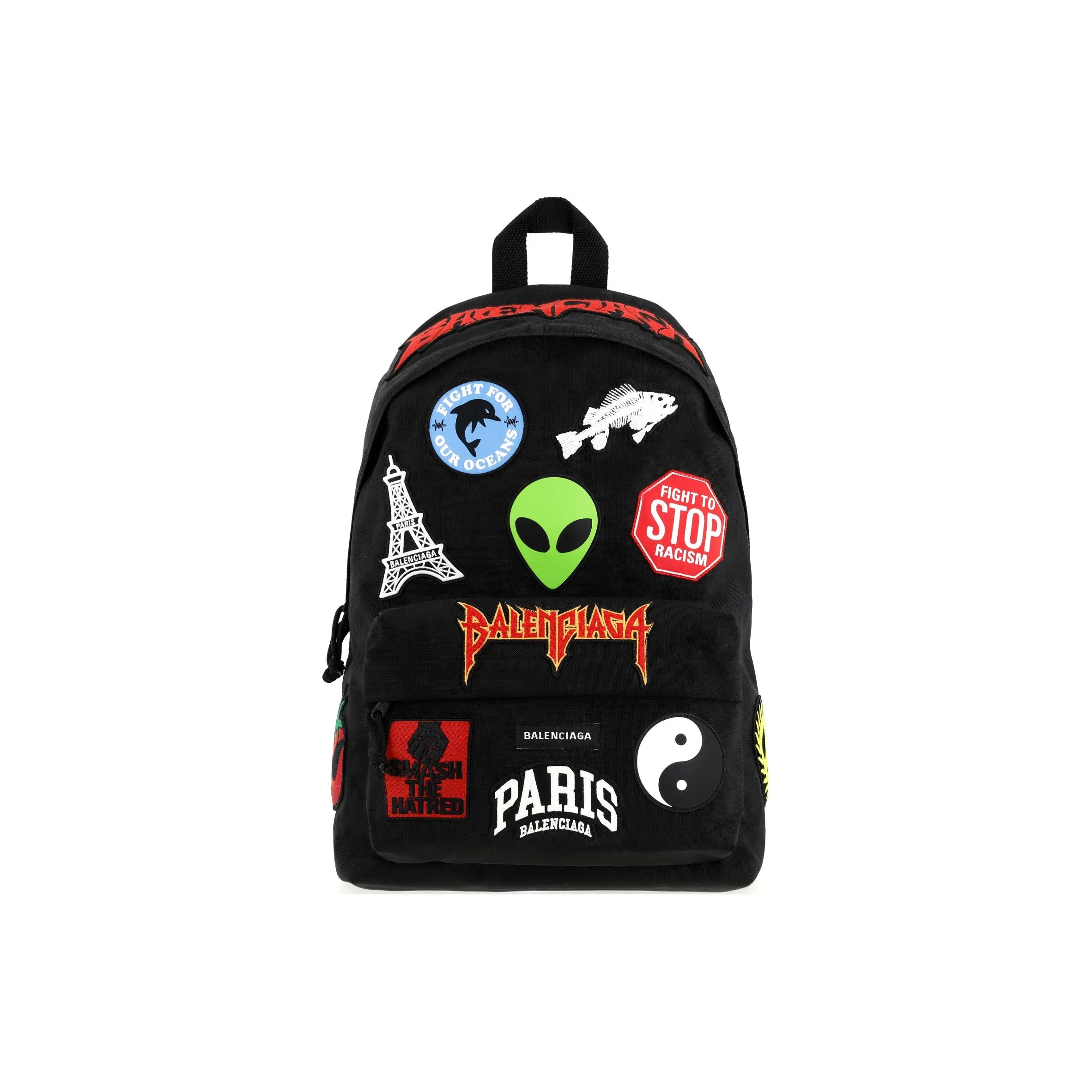 Balenciaga Explorer Polyester Backpack Regular Men's Black