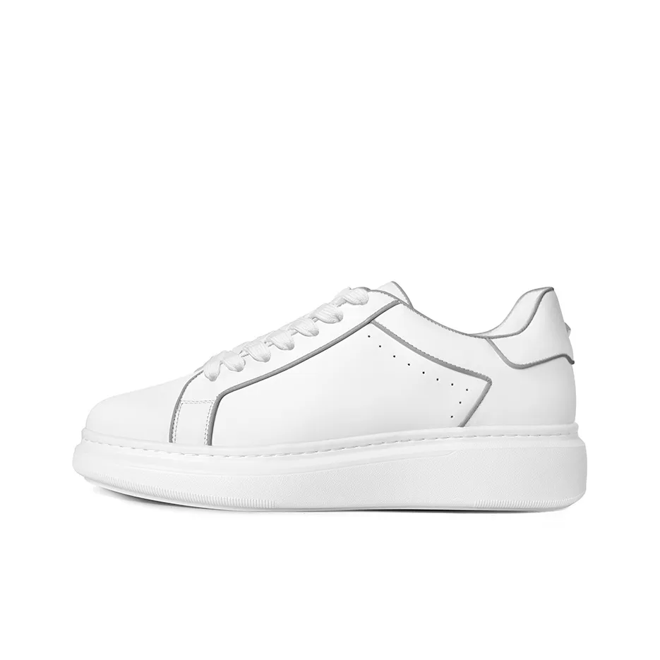 THOM WILLS Модный Флуоресцентный Белый Кроссовки Скейтборд Мужской Белый