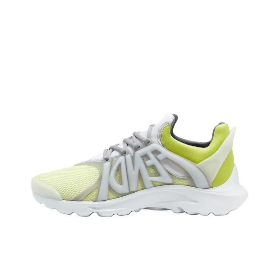 FENDI Tag Lace Up Sneakers
