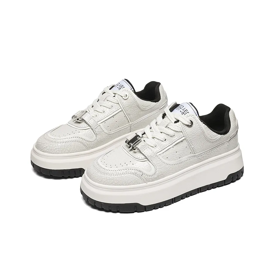 Dingding Goose Studio Высота Увеличивающие Легкие Дышащие Низкие Кроссовки для Скейтбординга Женские