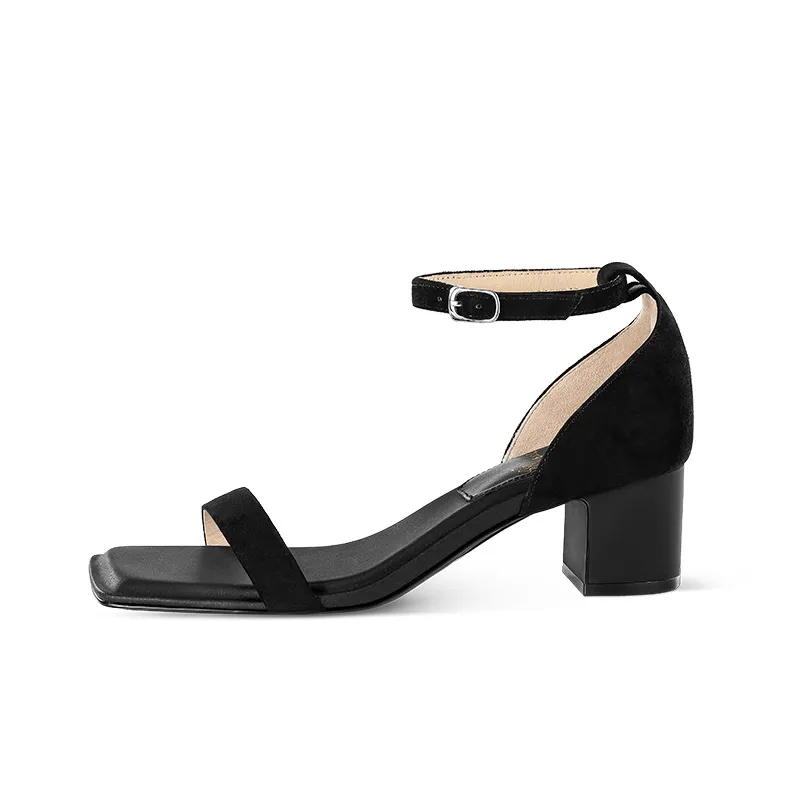 7or9 Brown sugar Пудинг One Ремень Сандалии 5cm Женские Черный