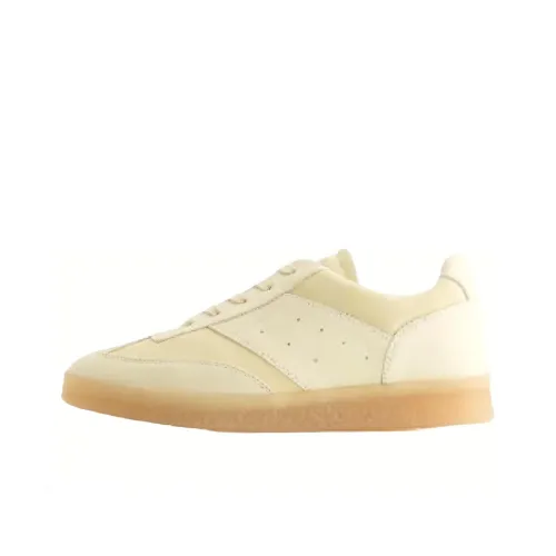 MM6 Maison Margiela Кроссовки для скейтбординга Low Top Бежевые Женские