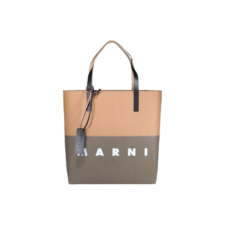 MARNI Коровья кожа Тоут Сумка Сумка для покупок Сумка Женская Зеленая