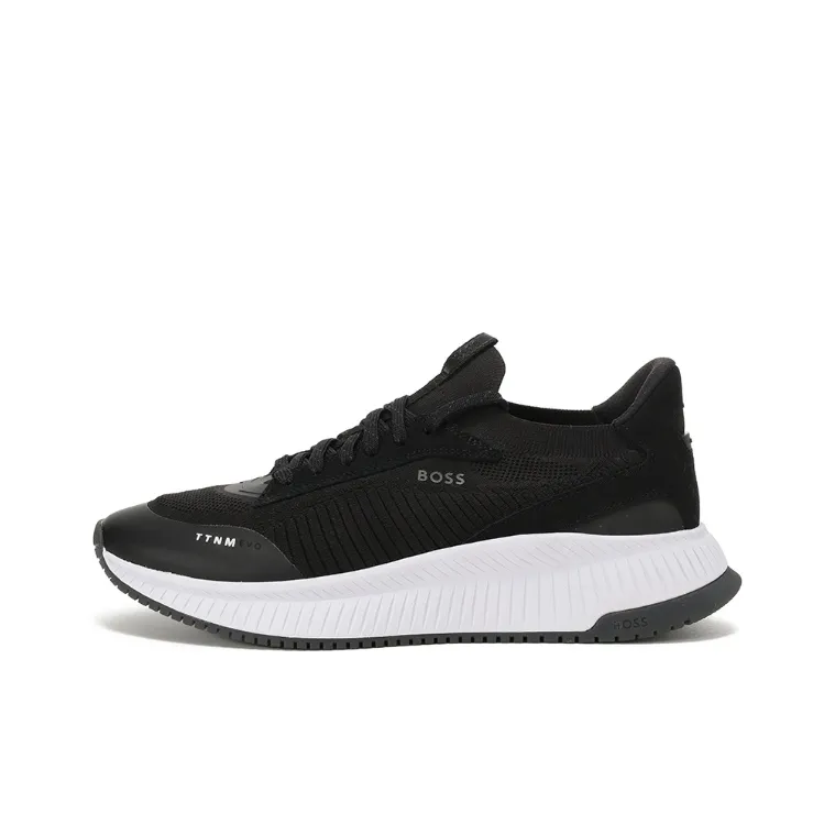 HUGO BOSS Low Top Casual Shoes Men's Black White