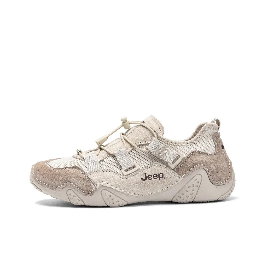 Jeep Cushioning, Slip Resistant, Abrasion Resistant, Breathable, Moisture Wicking Low Top Running Shoes Women
s Taupe