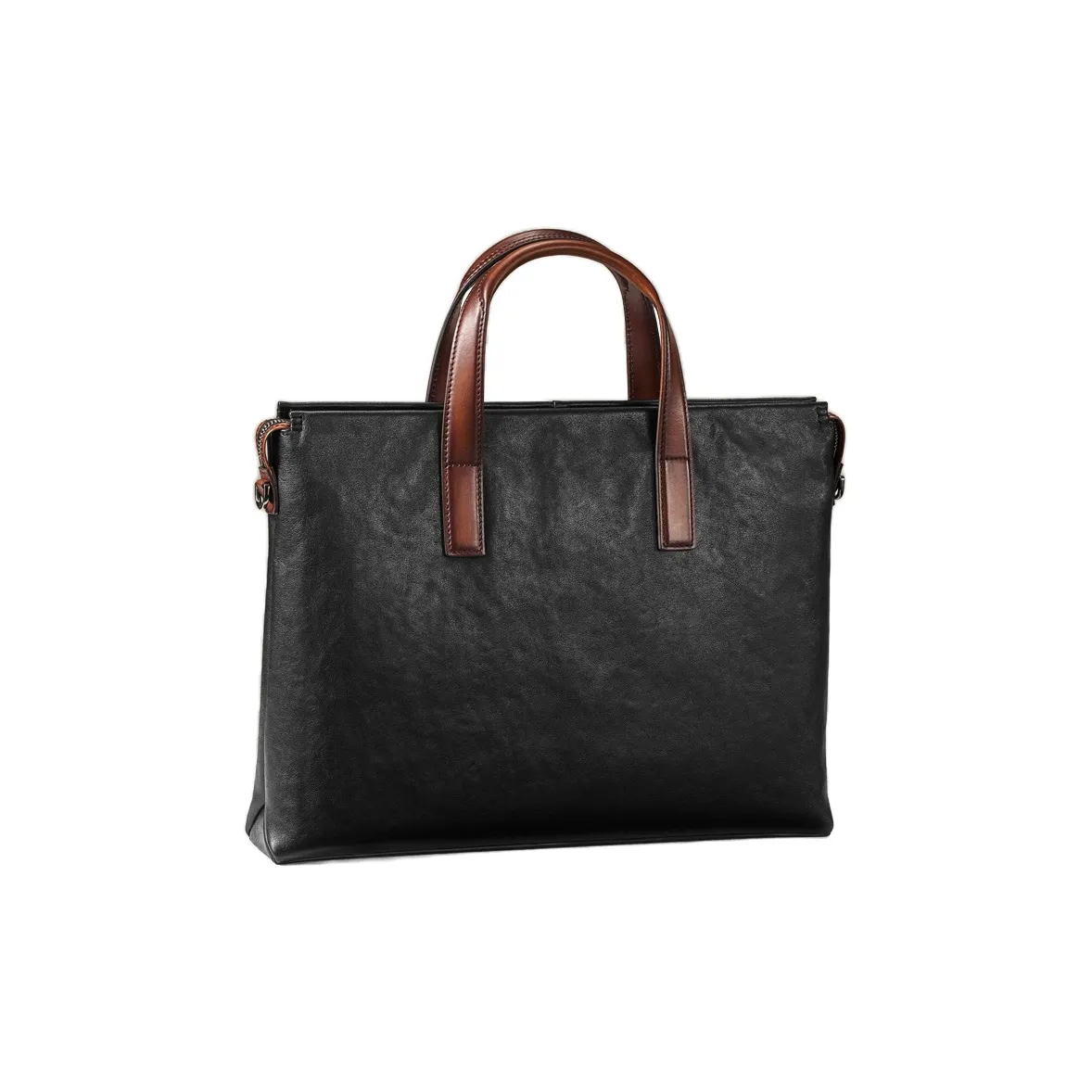 MR'GUFA Cow Leather Luxury Handcrafted Vintage Handbag Shoulder Bag Regular Men's