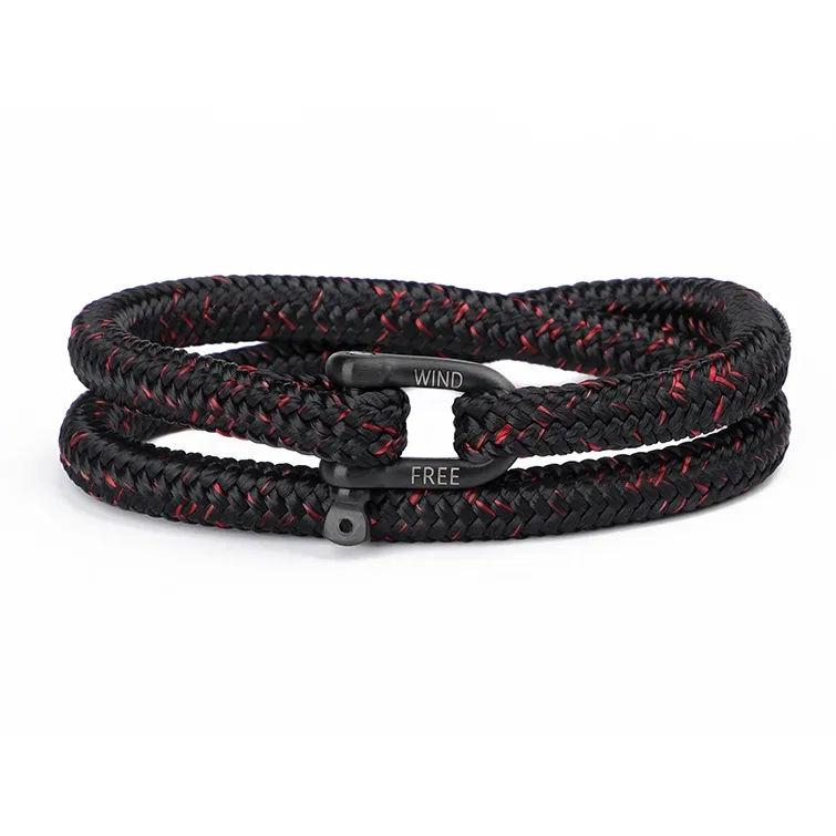 TUBAOSHU Титановая сталь полиэстер браслеты унисекс черный красный смешанные цвета