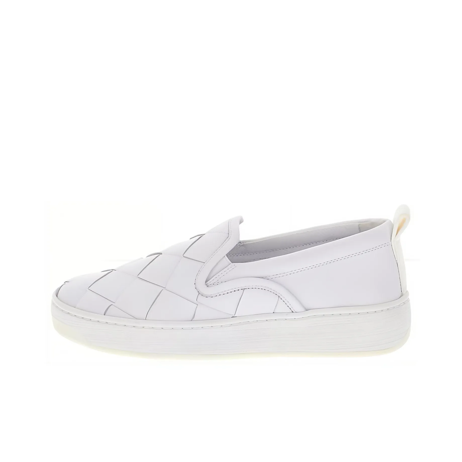 Bottega Veneta Низкий Топ Стильные Скейтбординги Женские Белые