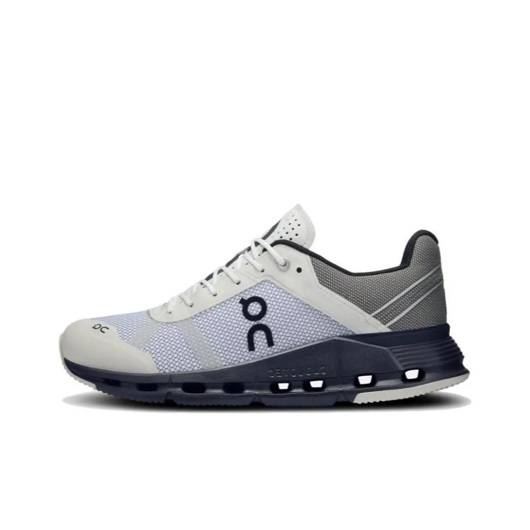 On Cloudnova Collection Амортизация Износостойкие Низкие Кроссовки для Бега Мужские Белый Черный