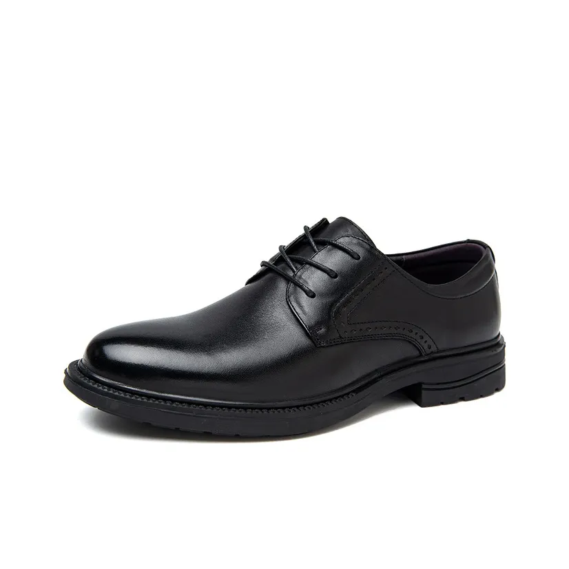 GZZ Dress Shoes Men's Low Top Black/Brown