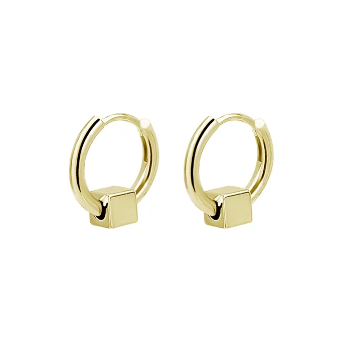 Yi Can Покрытие Real Золото Серьги Женские