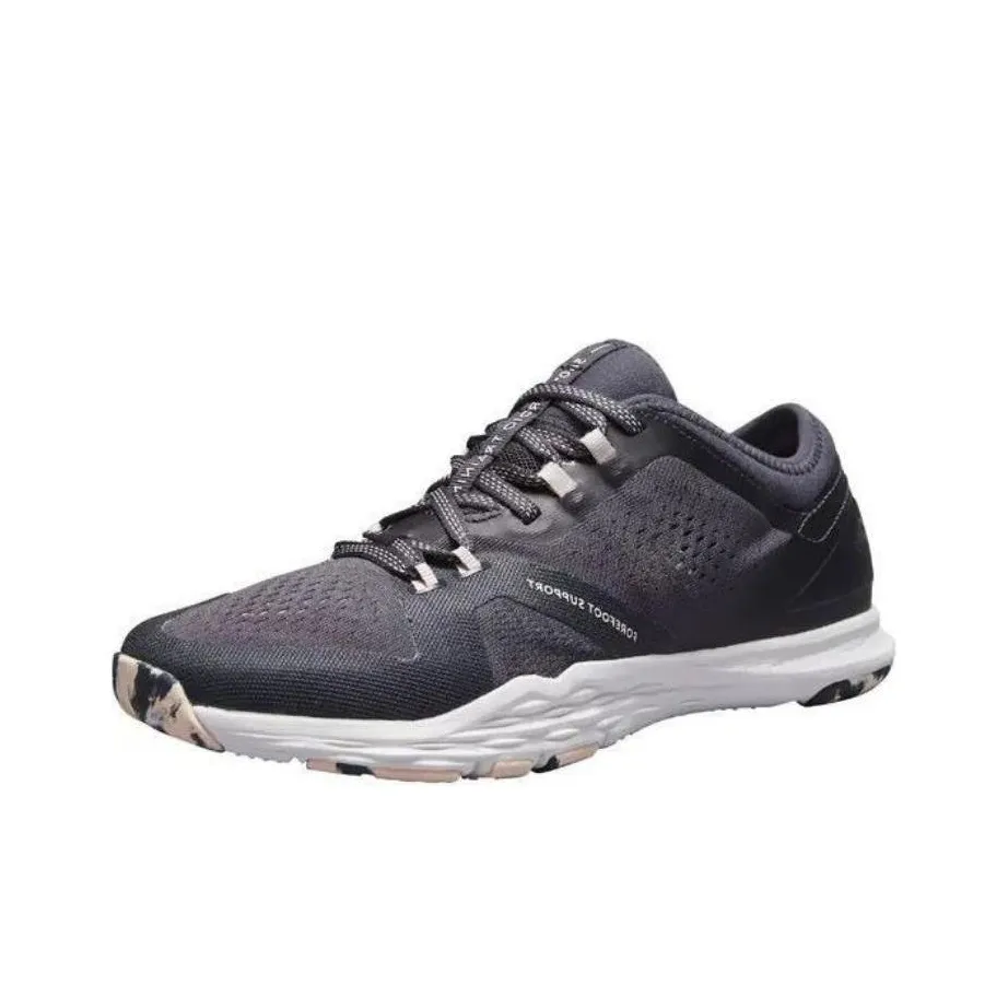 DECATHLON DOMYOS 900 Collection Cushioning Support Low-Top Training Shoes Women's Gray Pink