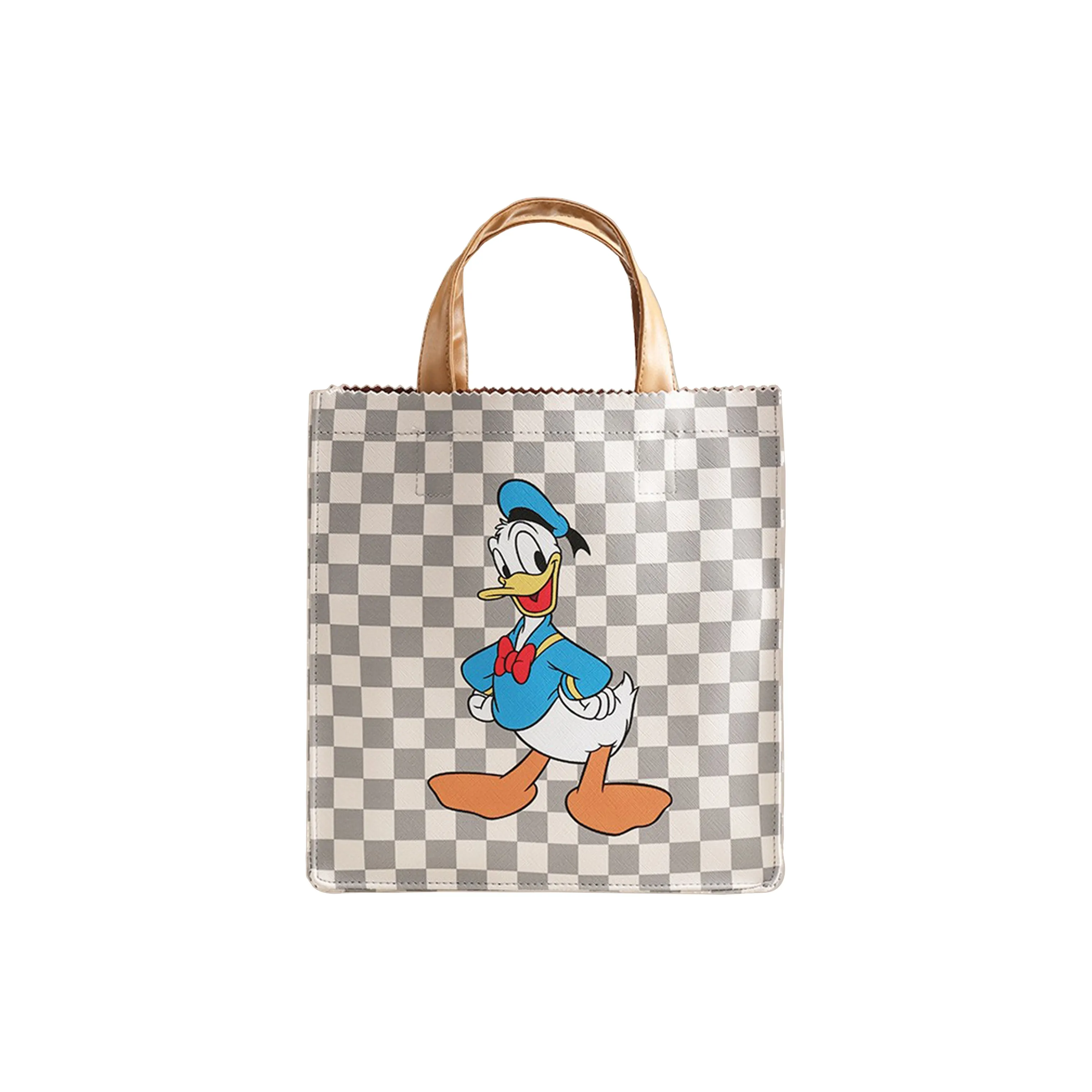 Серия Disney Donald Duck PVC водонепроницаемая сумка сумка-тоут сумка для покупок сумка обычная женская серо-белая