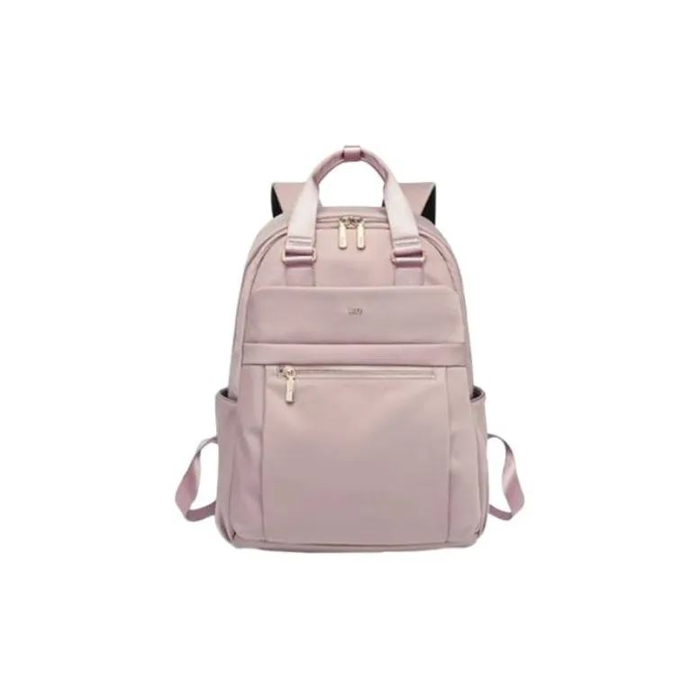 LEFF Nylon Fabric Carry Backpack Large Size Women's Lilac/Bentley Black/Milk Tea Apricot