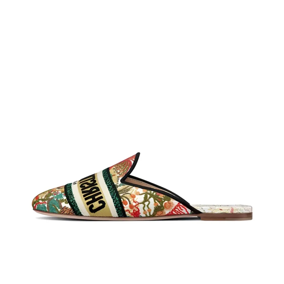 DIOR Slip Resistant Closed Toe Slippers Women's Multicolor