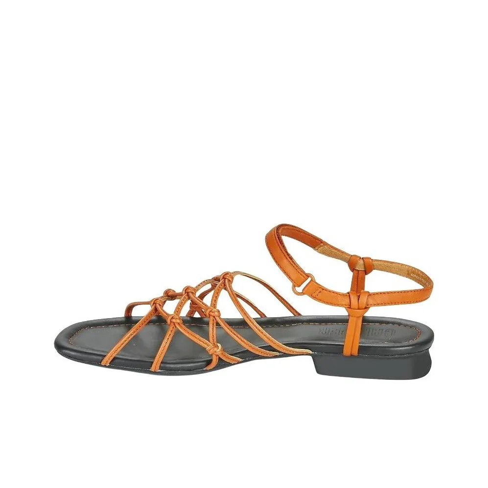CAMPER Casi Myra One Strap Sandals Women's Brown