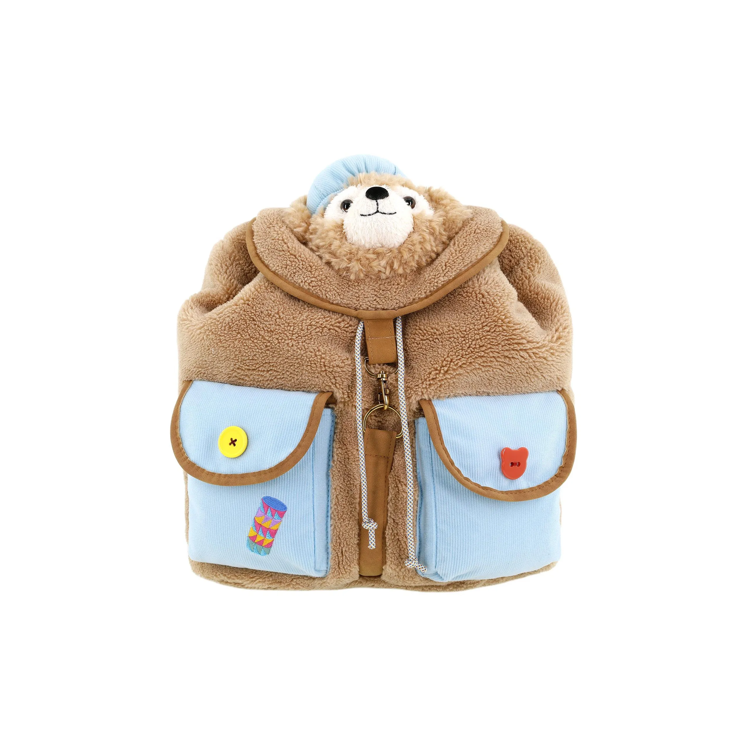 Disney Plush Backpack Unisex Brown