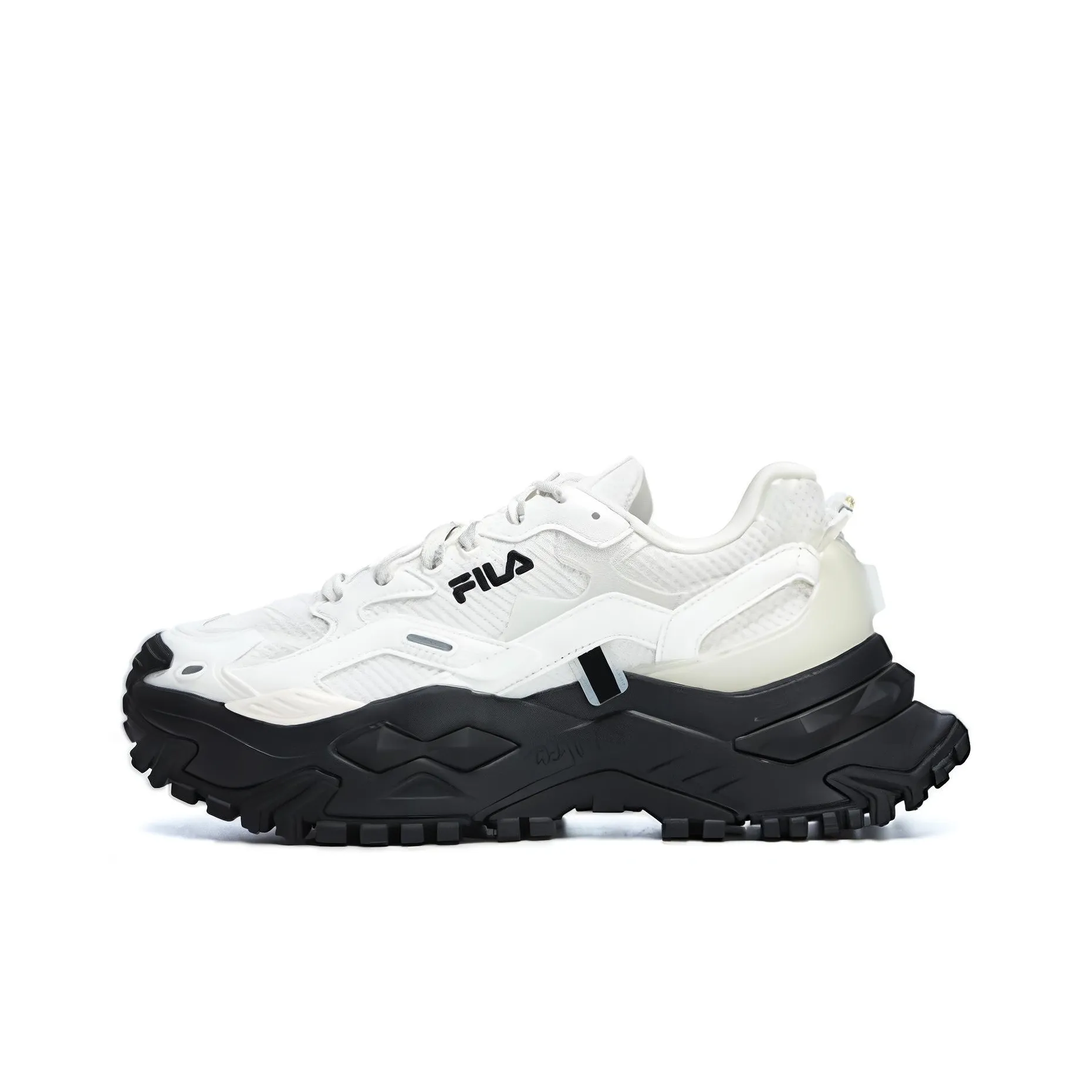 FILA FUSION Бьянко Дышащий Moisture Wicking Увеличение Высоты Низкий Топ Повседневная Обувь Женская Белая