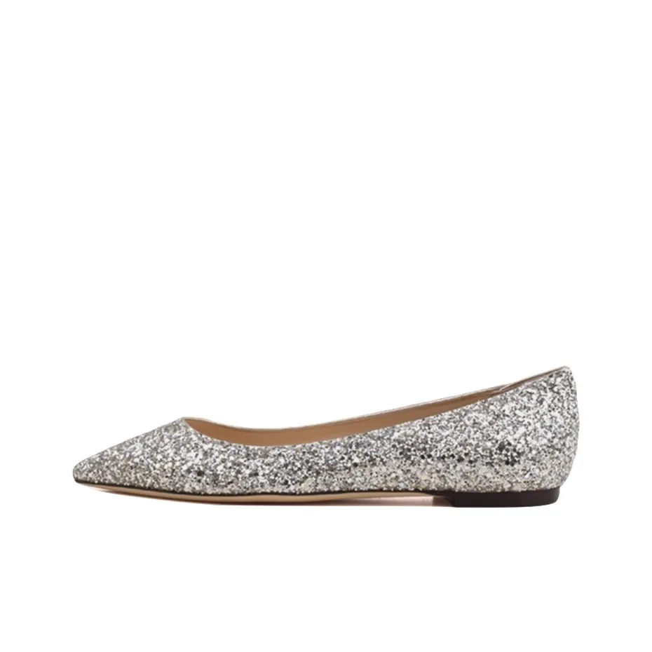 Jimmy Choo ROMY Flat Shoes Women's Champagne Gold