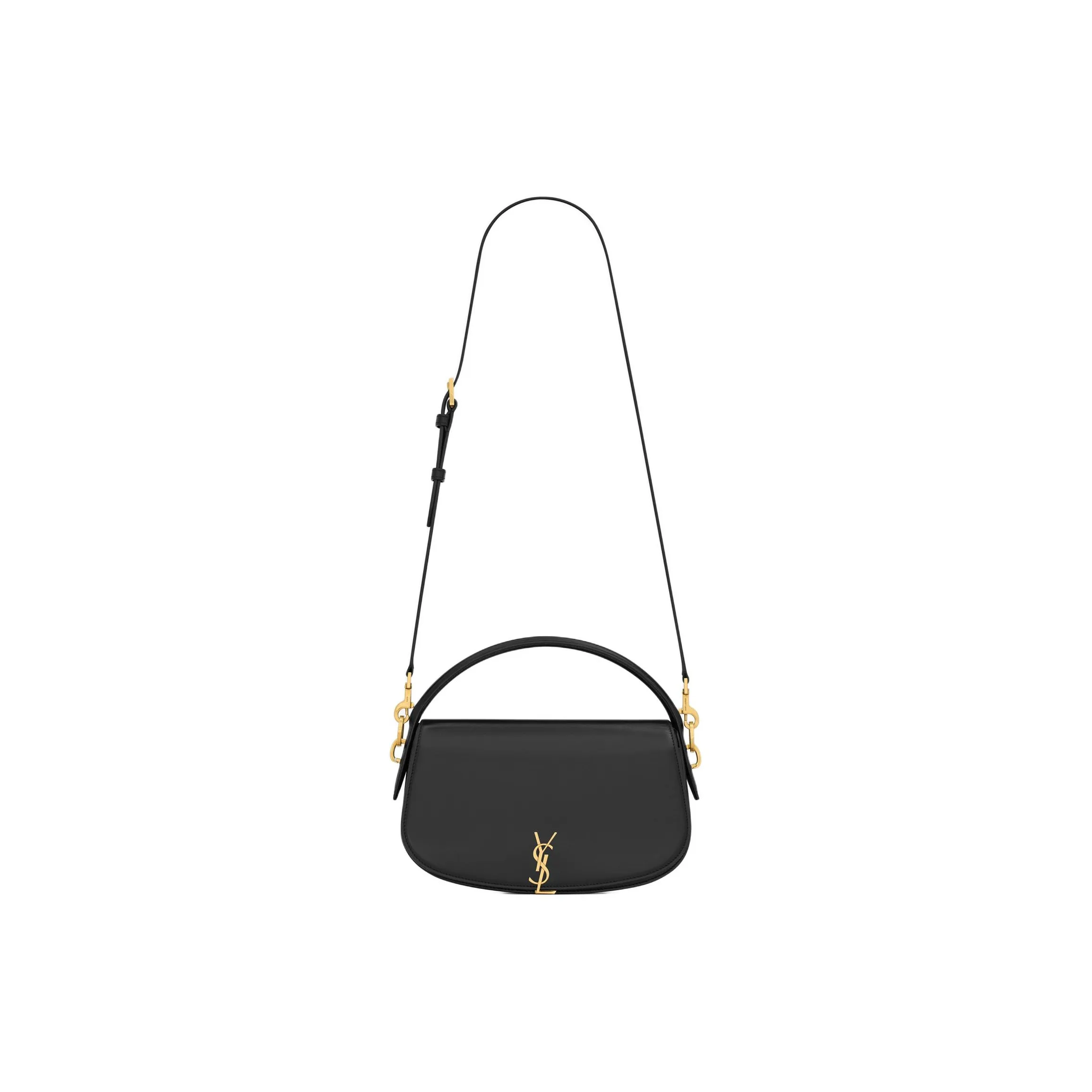 SAINT LAURENT Calfskin Shoulder Bag, Crossbody Bag, Handbag Women's Black