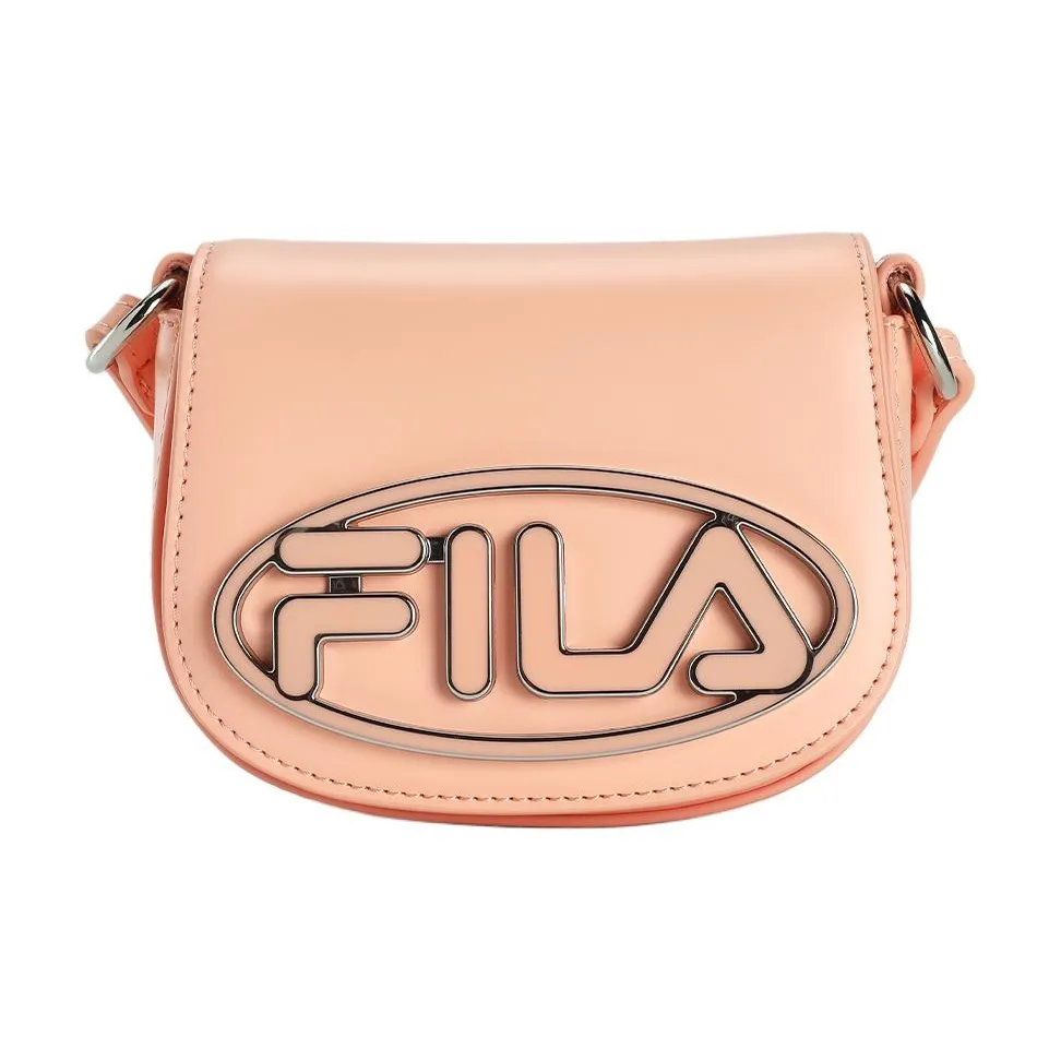 FILA Polyurethane Shoulder Bag, Crossbody Bag Extra Small Women's Orange Red Pink