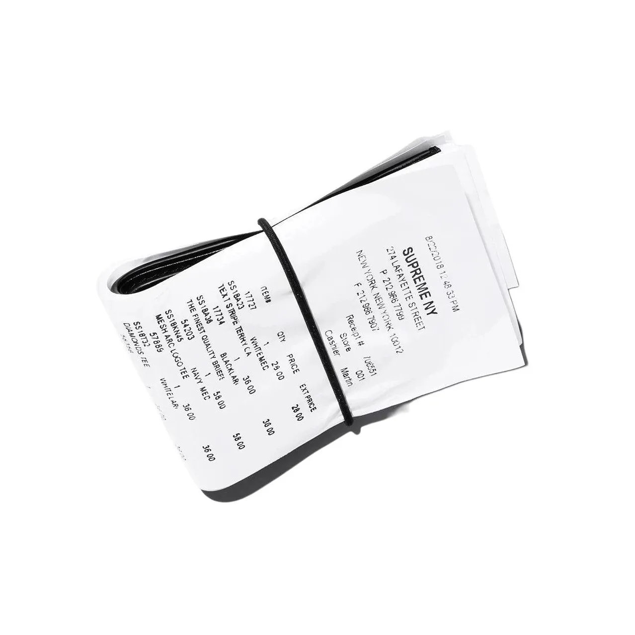 Supreme MM6 Maison Margiela Collaboration Leather Wallet Unisex Black