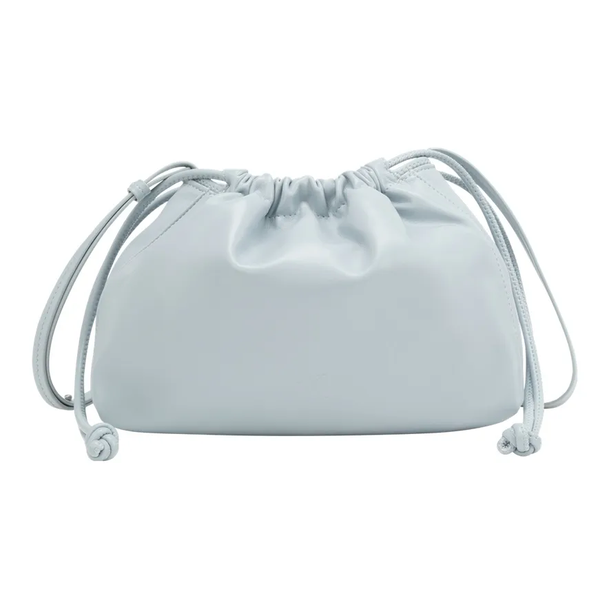CALVIN KLEIN Synthetic Material One Shoulder Crossbody Puff Bag Women's Pearl Blue
