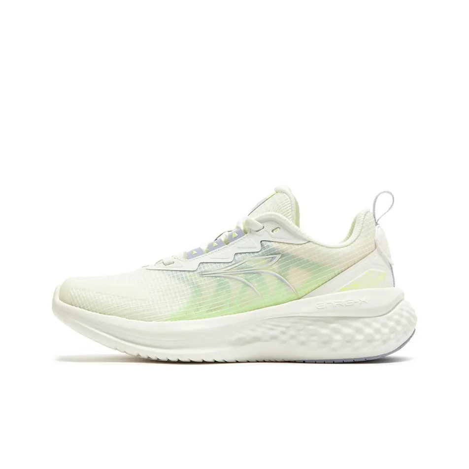 361° E Tough TR 2.0 Anti Slip And Wear Resistant Breathable Low Top Running Shoes Women's White Green Purple