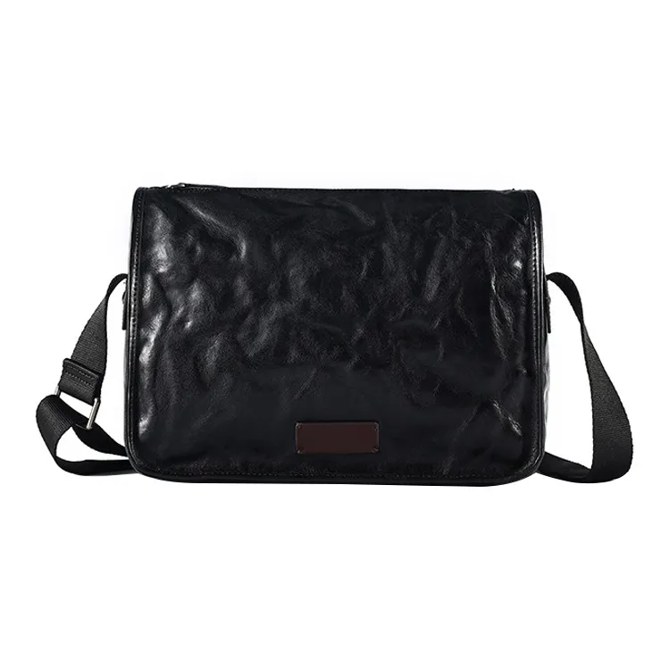 CMLZIUA Сумка через плечо из натуральной коровьей кожи стандартная мужская