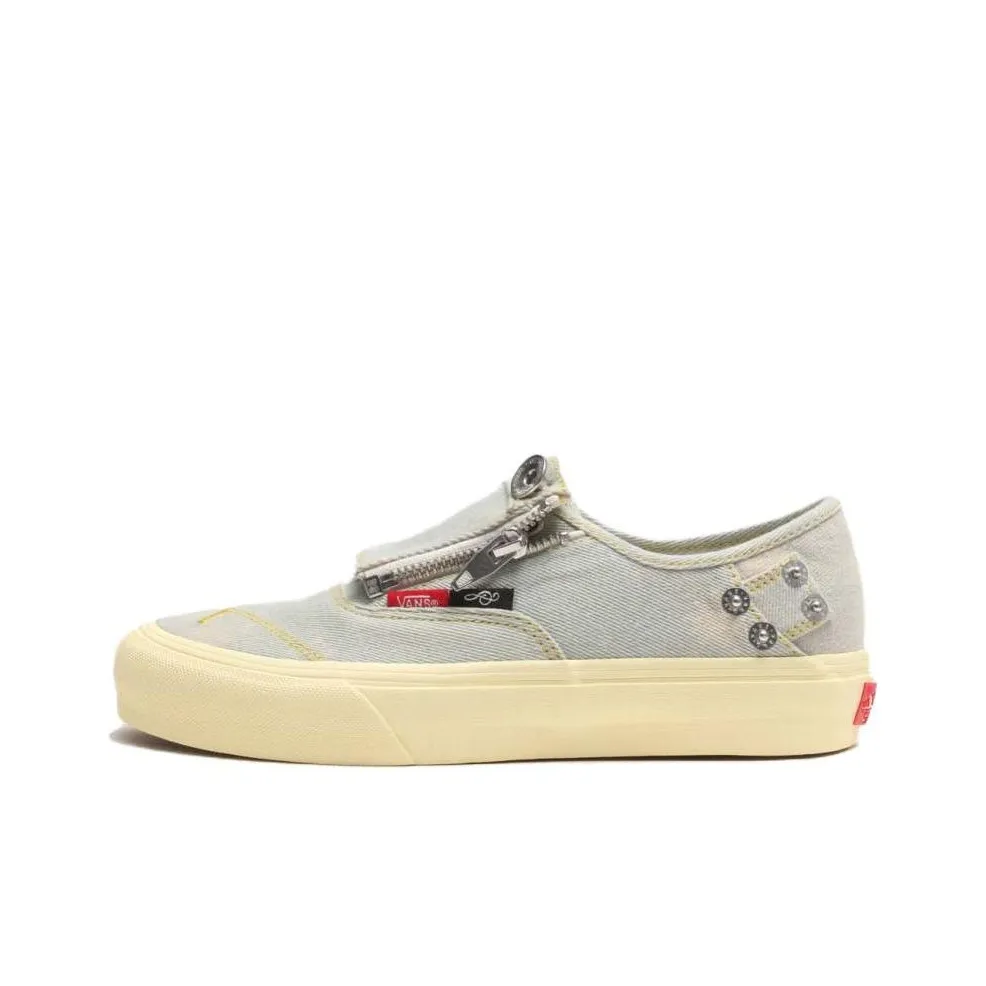 Shane Gonzales x VANS Аутентичный Zip Vlt LX Устойчивый к истиранию Дышащие Низкие Кроссовки для скейтбординга Унисекс Синий