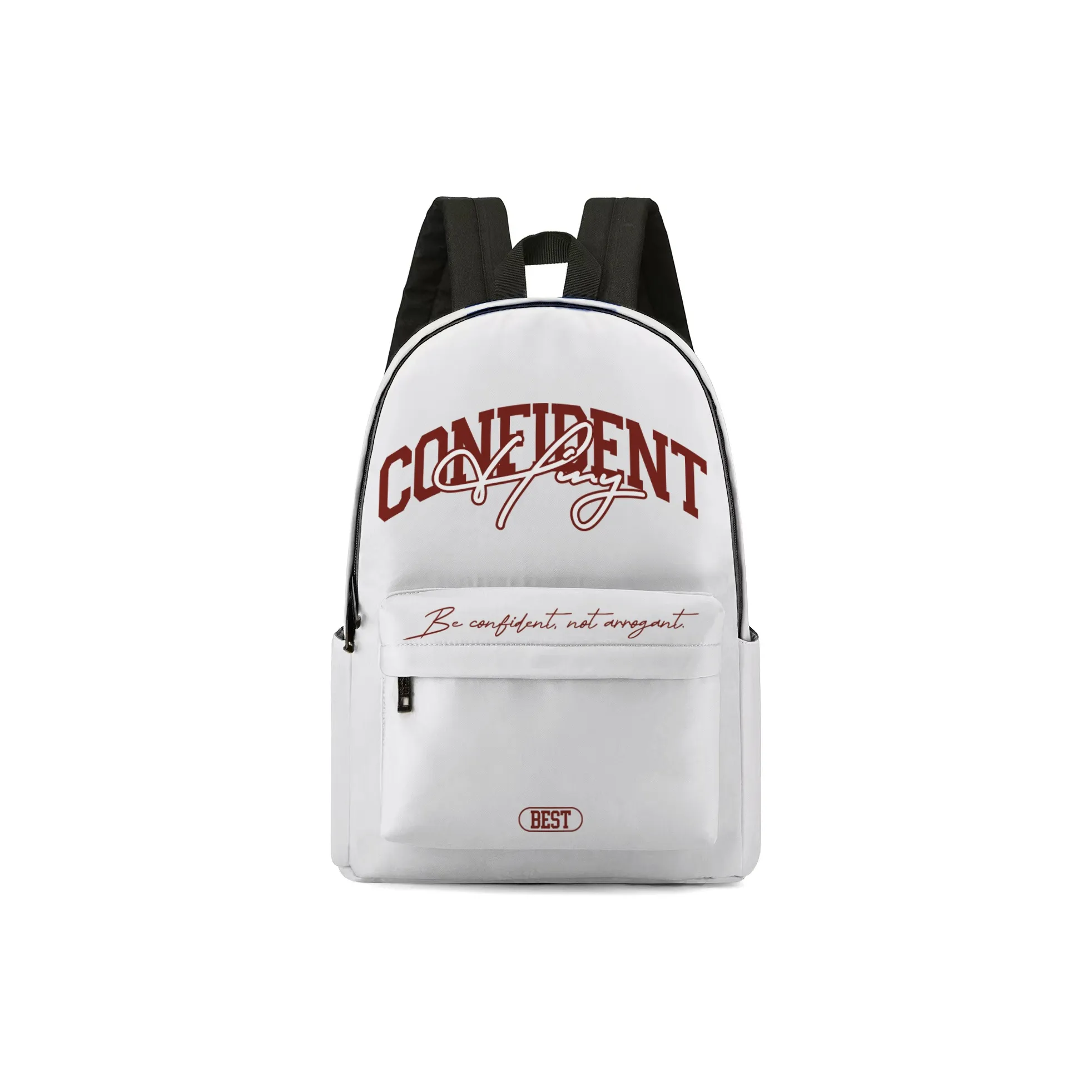 HINY Polyester Backpack 13 Inch Laptop Bag Regular Unisex White