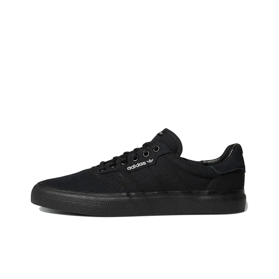 Adidas Originals 3MC Vulc Slip-Resistant Abrasion-Resistant Low Top Skateboard Shoes Unisex Pure Black