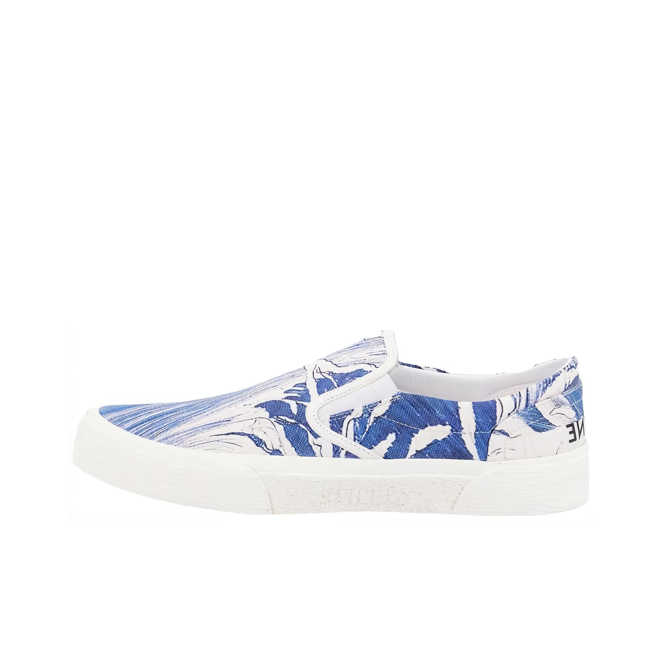 CELINE Низкий Топ Стильный Скейтбординг Мужской Белый Синий Потертый