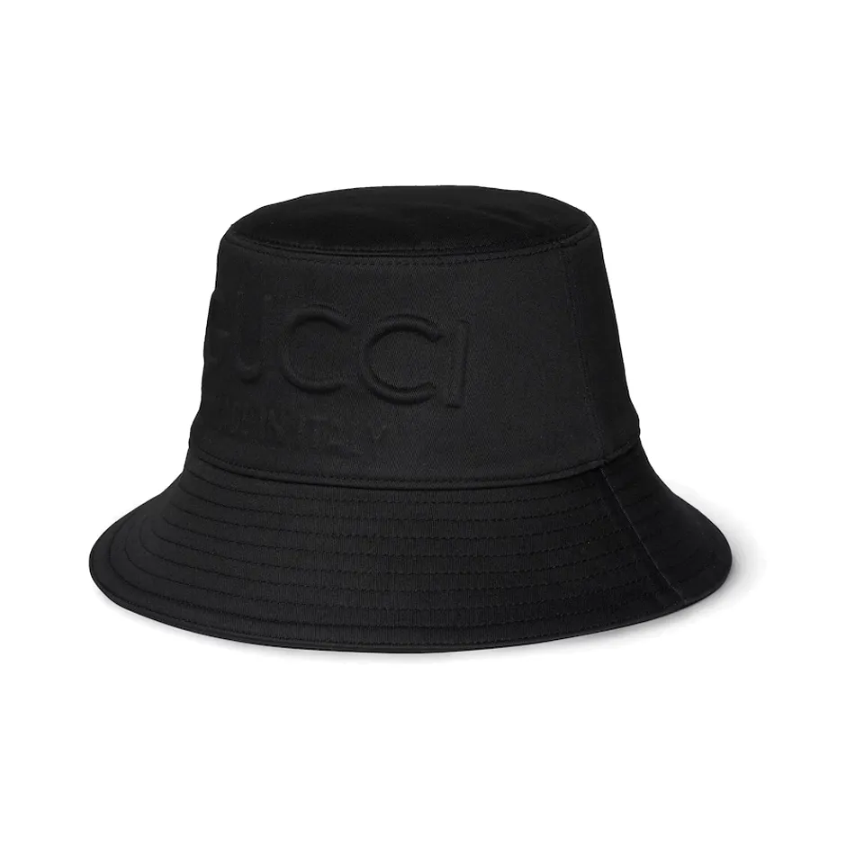 GUCCI Cotton, Viscose Bucket Hats Men's Black