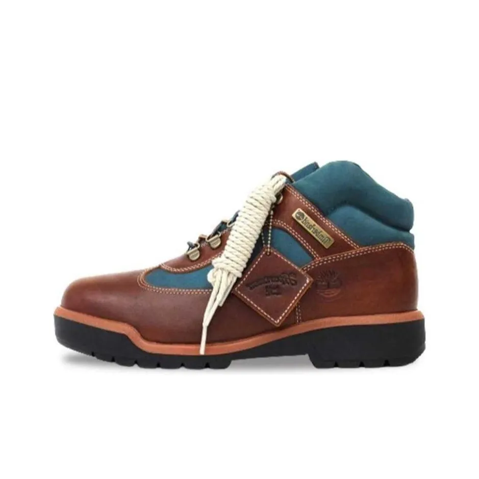 The Apartment x Timberland Field Boots Ankle Boots Men's Brown Blue