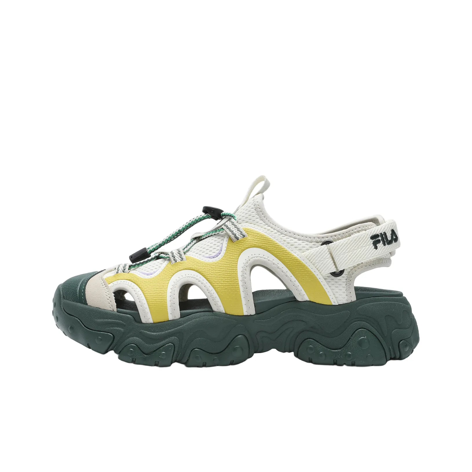 FILA FLUID 5 SANDAL Beach Sandals Women's White Yellow