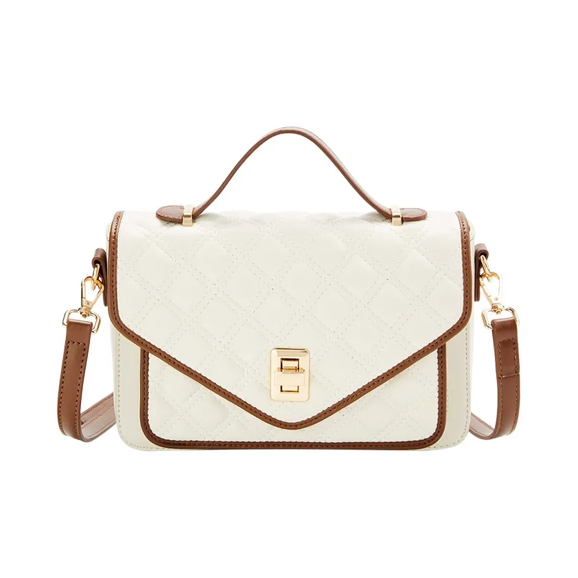 JANE KLAIN Synthetic Leather Handbag, Shoulder Bag, Crossbody Bag Women's White/Black