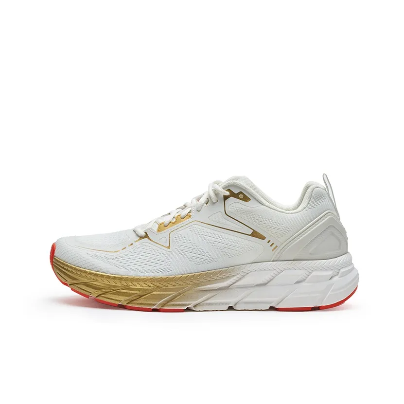 HOT POTATO Running Shoes Unisex Low Top White Gold