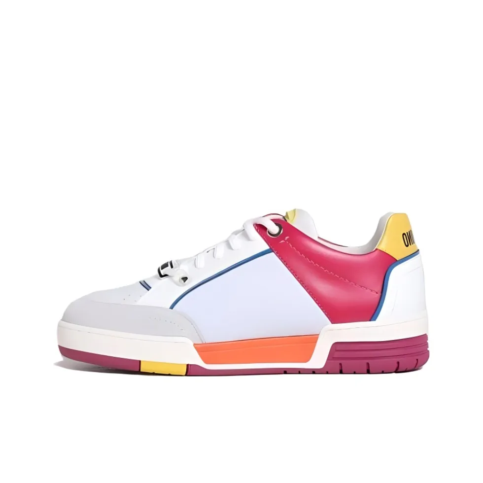 MOSCHINO Низкие кроссовки для скейтбординга женские многоцветные