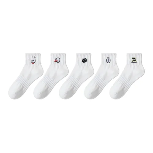 COTTON CHEESE 5 пар [16381 16384 16389 16386 16393] Мужские носки до икры MID