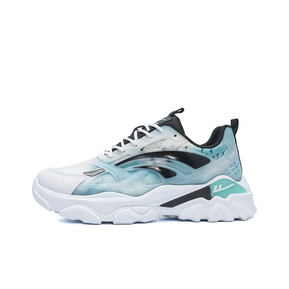 Warrior Cushioning Wear Resistant Chunky Sneakers Men's Green Black